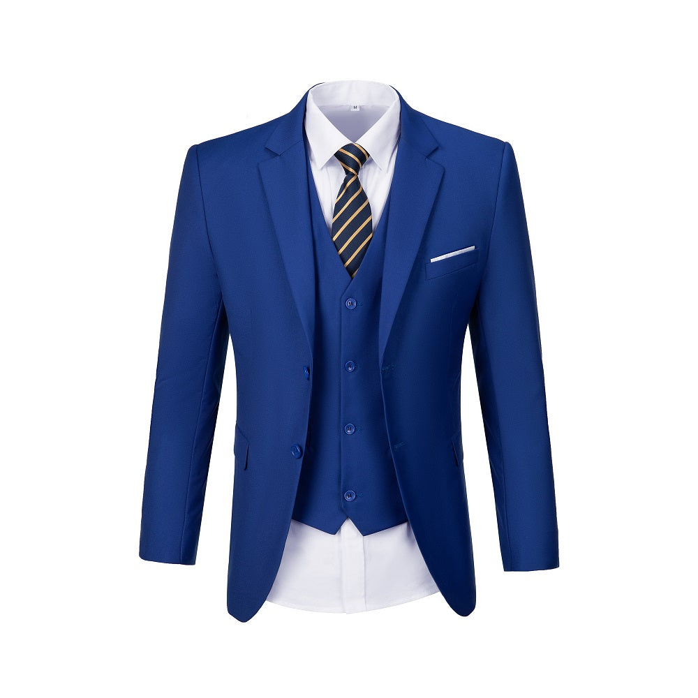 Two Button 3-Piece Men's Suit Modern Fit and Stylish Design (MORE COLORS+)