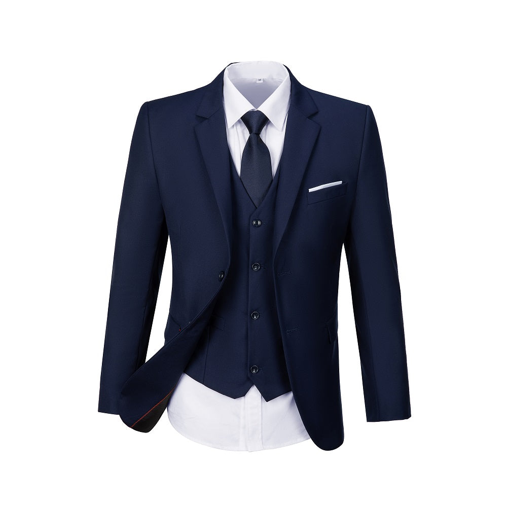 Two Button 3-Piece Men's Suit Modern Fit and Stylish Design (MORE COLORS+)