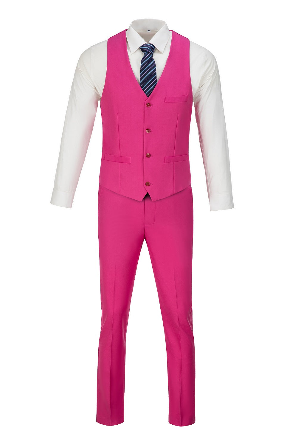Fuchsia men's casual suit – semi-formal wear for modern occasions