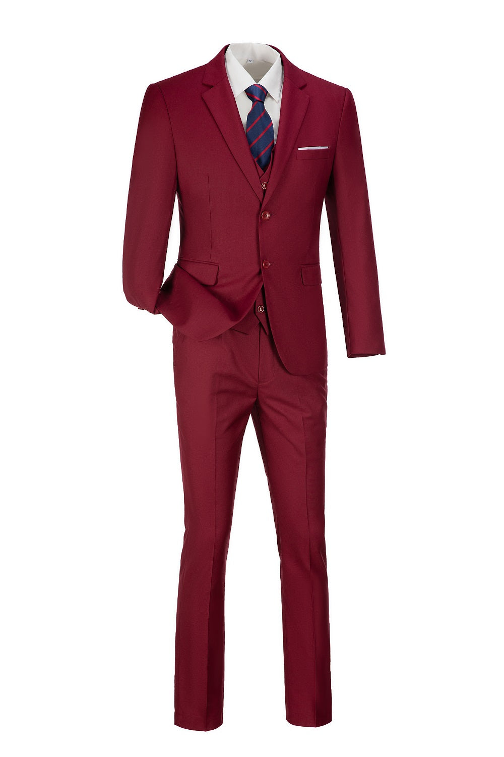 Two Button 3-Piece Men's Suit Modern Fit and Stylish Design (MORE COLORS+)