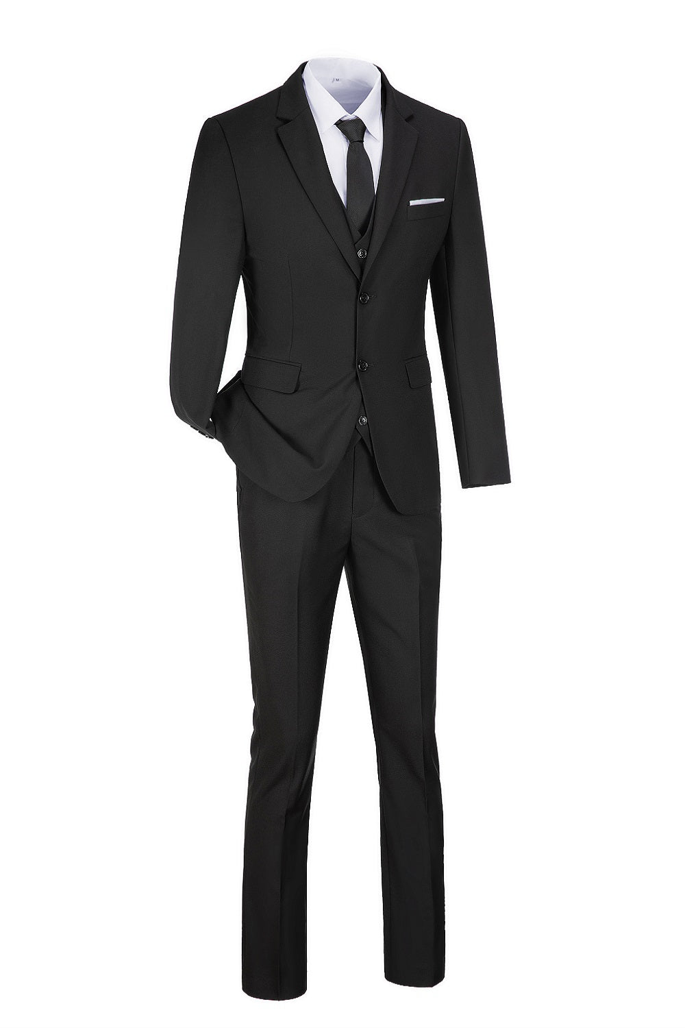 Two Button 3-Piece Men's Suit Modern Fit and Stylish Design (MORE COLORS+)