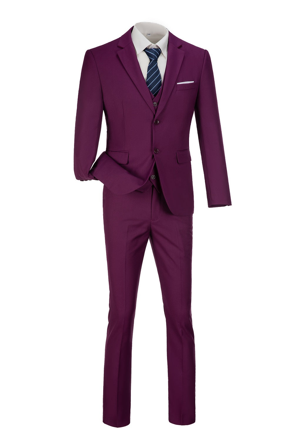 Two Button 3 Pieces Men Suits (MORE COLORS+)