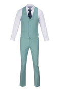 Cargar la imagen en la vista de la galería, Men's Suits 2 Pieces Vest+Pants Set V-Neck Slim Fit Casual Waistcoat Suit
