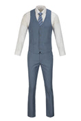 Charger l'image dans la visionneuse de la galerie, Men's Suits 2 Pieces Vest+Pants Set V-Neck Slim Fit Casual Waistcoat Suit
