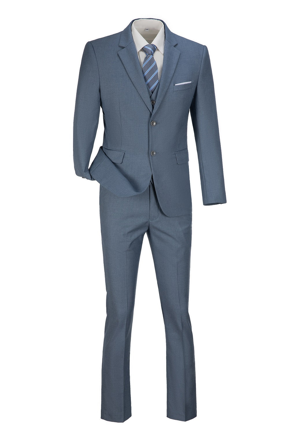 Two Button 3-Piece Men's Suit Modern Fit and Stylish Design (MORE COLORS+)
