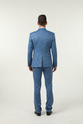 Charger l'image dans la visionneuse de la galerie, New Arrival Blue Unique Patterned Party 3 Piece Men Suits
