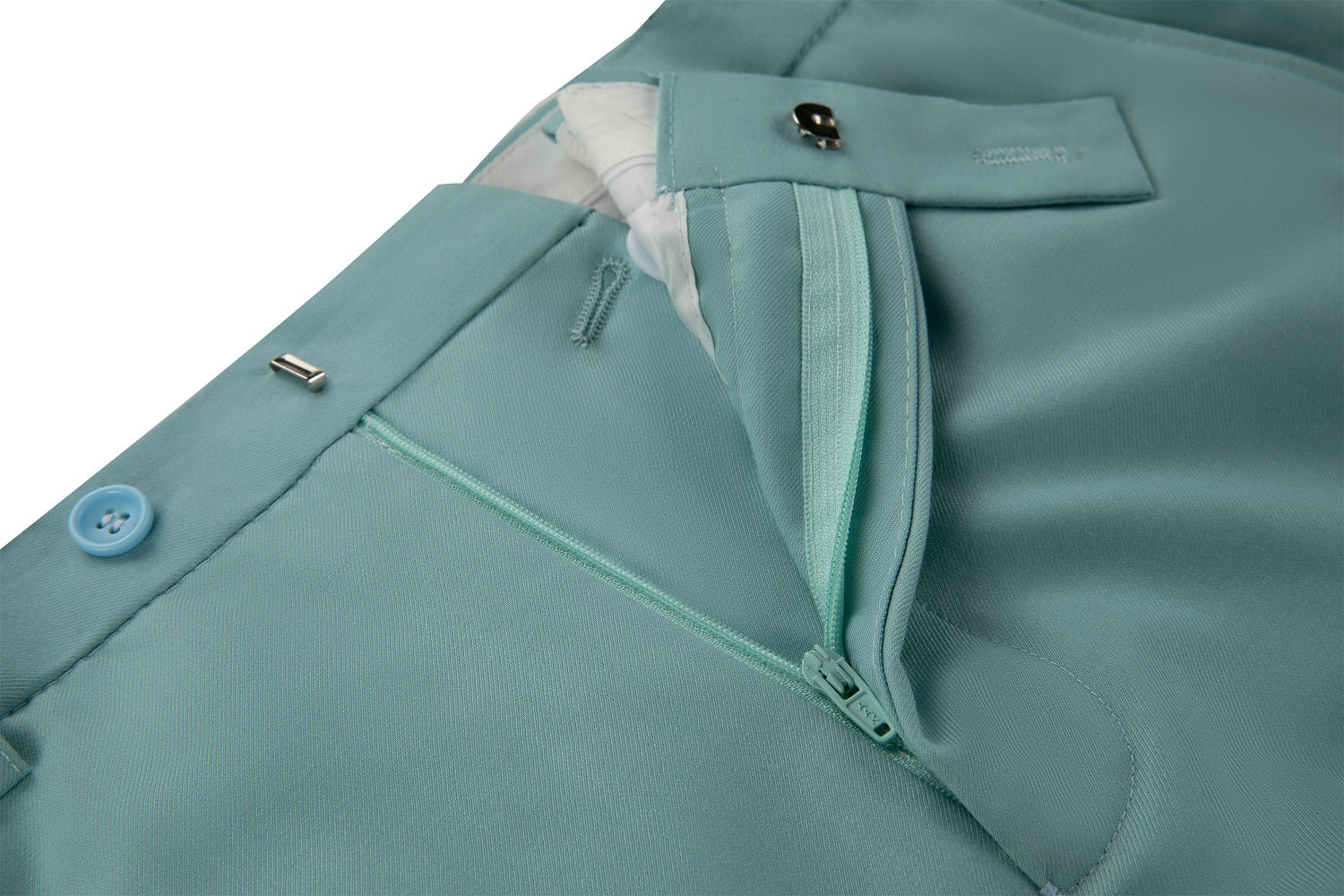 Mint Green Men's Pants for Party, Wedding and Business