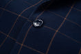 Charger l'image dans la visionneuse de la galerie, Blue Men's Blazer for Party, Wedding and Business ( Orange Plaid )
