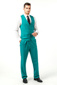 Bild in Galerie-Betrachter laden, Men's Suits 2 Pieces Vest+Pants Set V-Neck Slim Fit Casual Waistcoat Suit
