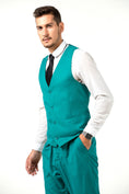 Charger l'image dans la visionneuse de la galerie, Men's Suits 2 Pieces Vest+Pants Set V-Neck Slim Fit Casual Waistcoat Suit
