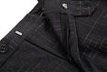 Bild in Galerie-Betrachter laden, Black Plaid Men's 3 Piece Slim Fit Suits
