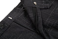 Bild in Galerie-Betrachter laden, Black Plaid Men's Pants for Party, Wedding and Business
