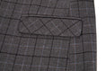 Charger l'image dans la visionneuse de la galerie, Grey Plaid Men's Blazer Set for Party, Wedding and Business
