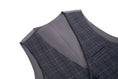 Cargar la imagen en la vista de la galería, Dark Grey Plaid Men's Vest for Party, Wedding and Business
