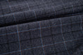 Cargar la imagen en la vista de la galería, Dark Grey Plaid Men's Pants for Party, Wedding and Business
