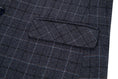 Cargar la imagen en la vista de la galería, Dark Grey Plaid Men's Blazer for Party, Wedding and Business
