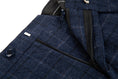 Load image into Gallery viewer, Navy Plaid Men's Pants for Party, Wedding and Business
