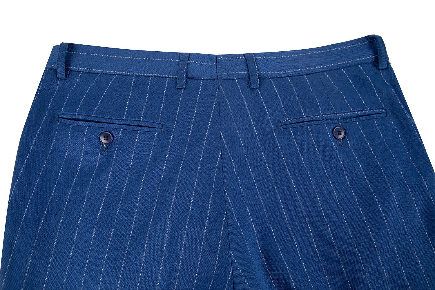 Royal Blue Stripe Men's Pants for Party, Wedding and Business