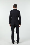 Cargar la imagen en la vista de la galería, Grey Black Navy Stripe Men's 3 Piece Set
