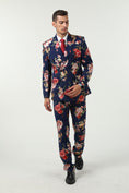 Charger l'image dans la visionneuse de la galerie, Floral Unique Patterned Party 3 Piece Men Suits
