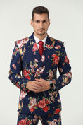 Bild in Galerie-Betrachter laden, Floral Unique Patterned Party 3 Piece Men Suits
