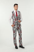 Bild in Galerie-Betrachter laden, Floral Unique Patterned Party 3 Piece Men Suits
