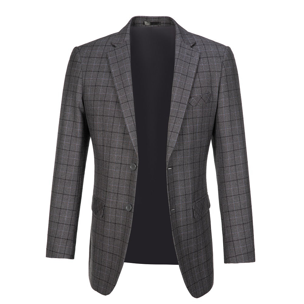 Men's Two-Tone Plaid Blazer