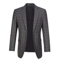 Cargar la imagen en la vista de la galería, Grey Plaid Men's Blazer Set for Party, Wedding and Business
