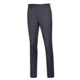 Cargar la imagen en la vista de la galería, Dark Grey Plaid Men's Pants for Party, Wedding and Business
