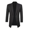 Charger l'image dans la visionneuse de la galerie, Black Stripe Men's Double Breasted Blazer for Party, Wedding and Business
