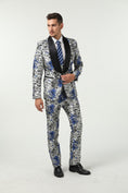 Charger l'image dans la visionneuse de la galerie, Floral Unique Patterned Party 3 Piece Men Suits
