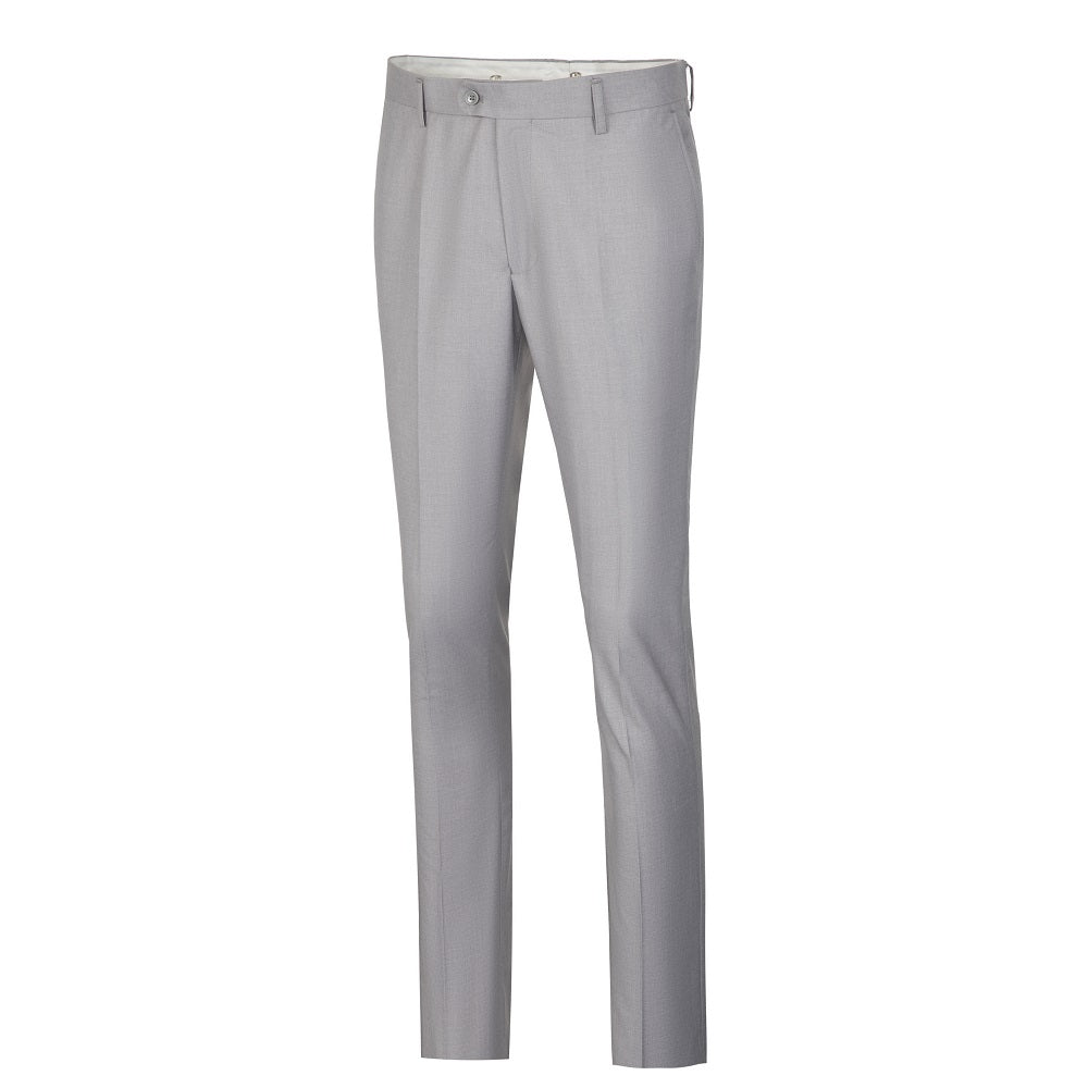 Light grey men's formal pants - straight fit for party/wedding/business