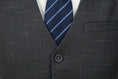 Charger l'image dans la visionneuse de la galerie, Grey Plaid Men's 3 Piece Slim Fit Suits
