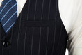 Bild in Galerie-Betrachter laden, Navy Stripe Men's Vest for Party, Wedding and Business
