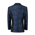 Load image into Gallery viewer, Royal Blue Unique Patterned Men's Blazer for Party, Wedding and Business
