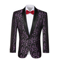 Load image into Gallery viewer, Purple Unique Patterned Men's Blazer for Party, Wedding and Business
