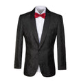 Cargar la imagen en la vista de la galería, Black Unique Patterned Men's Blazer for Party, Wedding and Business
