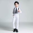 Cargar la imagen en la vista de la galería, White Tuxedo 5 Piece Boys Suits
