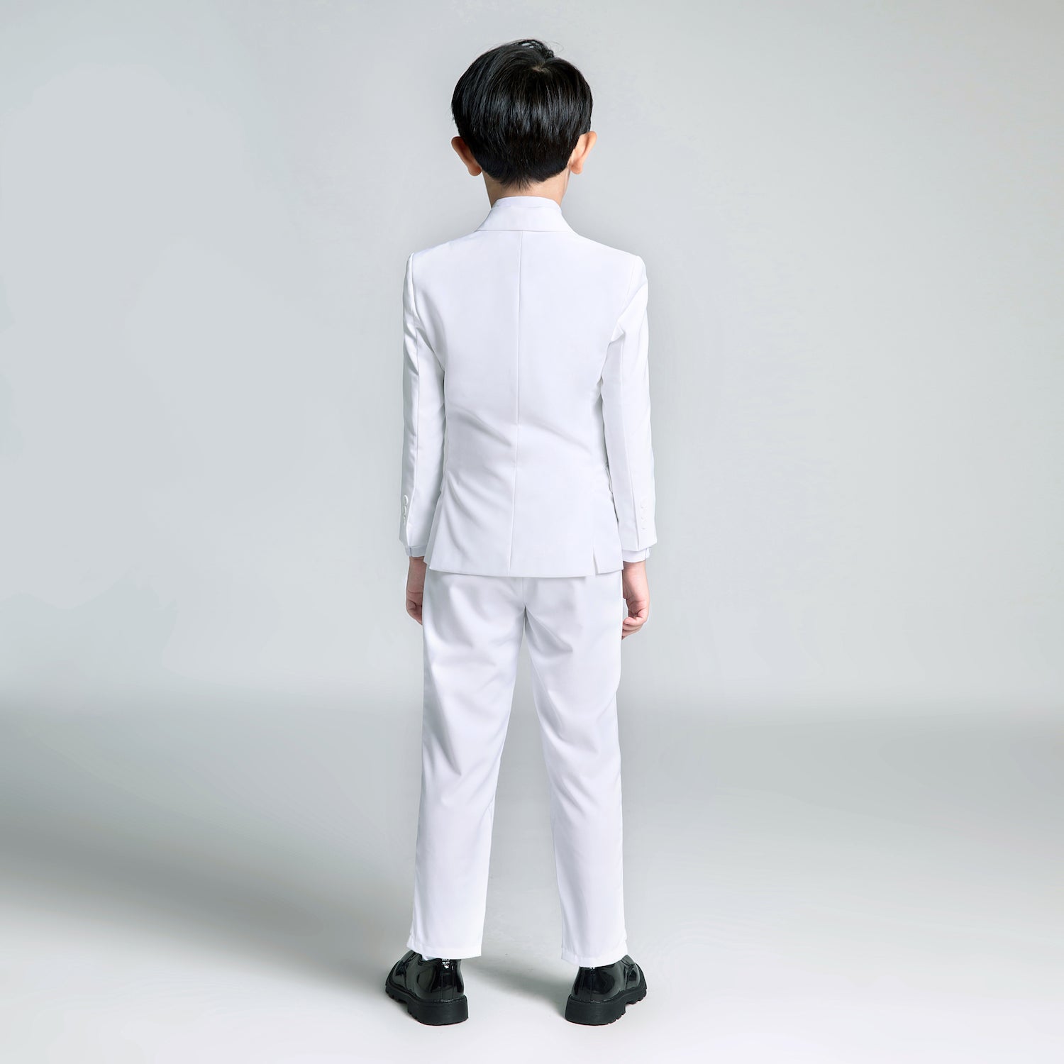 White Tuxedo 5 Piece Boys Suits