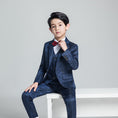 Charger l'image dans la visionneuse de la galerie, Unique Design Slim Fit Modern 5 Piece Boys Suits
