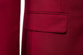 Load image into Gallery viewer, Burgundy Men's Two Button Blazer for Party, Wedding and Business
