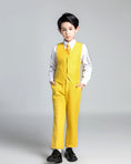 Charger l'image dans la visionneuse de la galerie, Yellow Popular Suits 5 Piece Boys Suits
