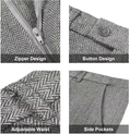 Load image into Gallery viewer, Retro Tweed Herringbone Slim Fit Notch Lapel Tuxedos Set Prom 3 Piece Men's Suit
