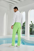 Cargar la imagen en la vista de la galería, Seersucker Striped Men's Summer Pants
