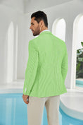 Cargar la imagen en la vista de la galería, Seersucker Striped Men's Summer Blazer
