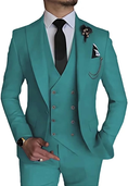 Bild in Galerie-Betrachter laden, Double Breasted Suit One Button 3 Piece Men's Suit
