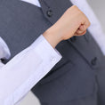 Load image into Gallery viewer, Grey Formal Classic 5 Piece Boys Suits
