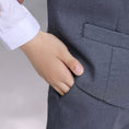 Load image into Gallery viewer, Grey Formal Classic 5 Piece Boys Suits
