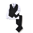 Cargar la imagen en la vista de la galería, Black Two Button Wedding 3 Pieces Slim Fit Men Suits
