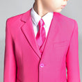 Cargar la imagen en la vista de la galería, Pink Kid Boys Formal Classic Suits Set 5 Piece Boys Suits
